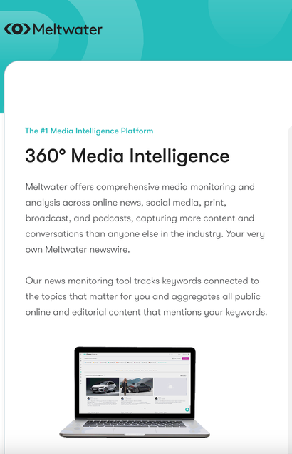 Meltwater, the #1 Media Intelligence Platform